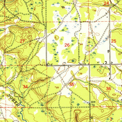 United States Geological Survey Middleburg, FL (1949, 62500-Scale) digital map