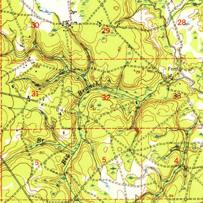 United States Geological Survey Middleburg, FL (1949, 62500-Scale) digital map
