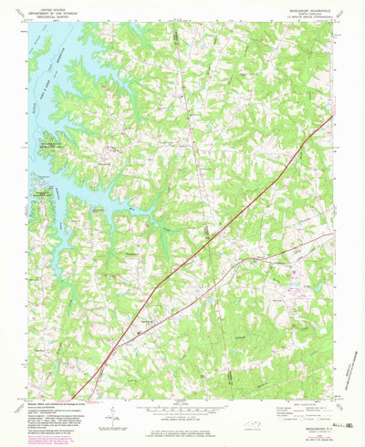 United States Geological Survey Middleburg, NC (1970, 24000-Scale) digital map