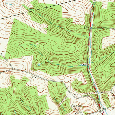 United States Geological Survey Middleburg, PA (1965, 24000-Scale) digital map