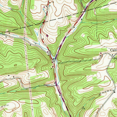 United States Geological Survey Middleburg, PA (1965, 24000-Scale) digital map