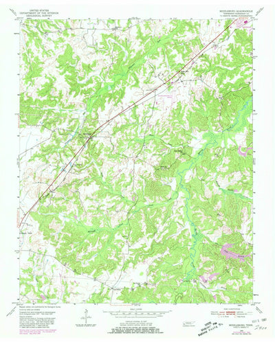 United States Geological Survey Middleburg, TN (1950, 24000-Scale) digital map