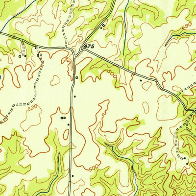 United States Geological Survey Middleburg, TN (1951, 24000-Scale) digital map