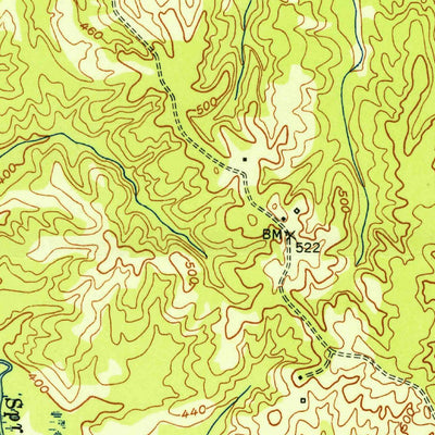United States Geological Survey Middleburg, TN (1951, 24000-Scale) digital map