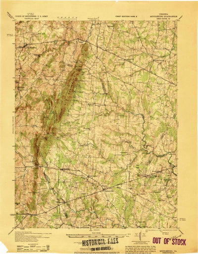 United States Geological Survey Middleburg, VA (1933, 62500-Scale) digital map