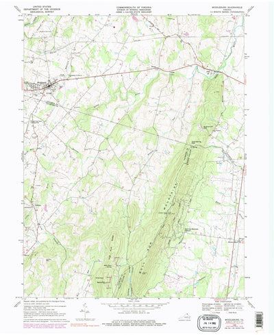 United States Geological Survey Middleburg, VA (1968, 24000-Scale) digital map