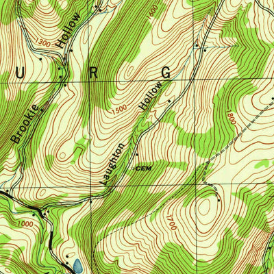 United States Geological Survey Middleburgh, NY (1946, 31680-Scale) digital map