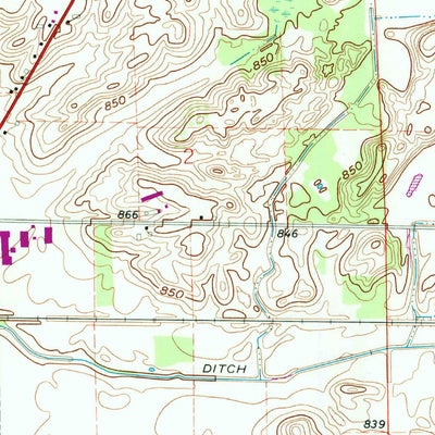 United States Geological Survey Middlebury, IN (1961, 24000-Scale) digital map