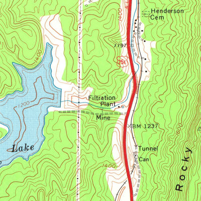 United States Geological Survey Middlesboro North, KY-VA (1974, 24000-Scale) digital map