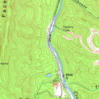 United States Geological Survey Middlesboro North, KY-VA (1974, 24000-Scale) digital map