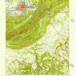 United States Geological Survey Middlesboro South, KY-TN-VA (1955, 24000-Scale) digital map