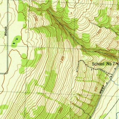 United States Geological Survey Middlesex, NY (1942, 31680-Scale) digital map
