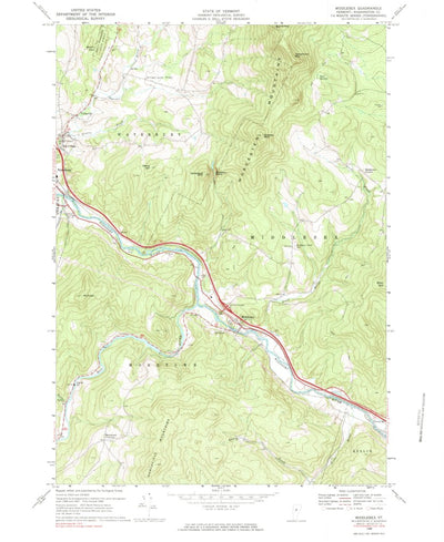United States Geological Survey Middlesex, VT (1968, 24000-Scale) digital map