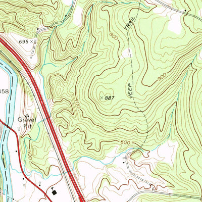 United States Geological Survey Middlesex, VT (1968, 24000-Scale) digital map