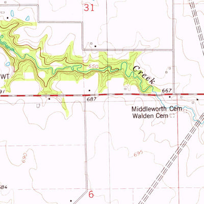 United States Geological Survey Middlesworth, IL (1981, 24000-Scale) digital map
