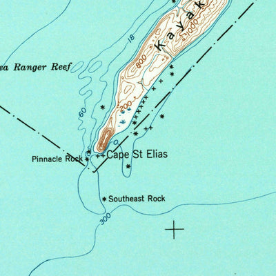 United States Geological Survey Middleton Island, AK (1948, 250000-Scale) digital map