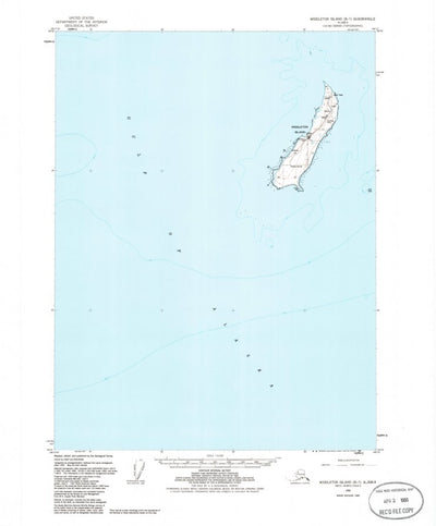 United States Geological Survey Middleton Island B-7, AK (1955, 63360-Scale) digital map