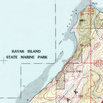 United States Geological Survey Middleton Island D-1 And D-2, AK (1995, 63360-Scale) digital map
