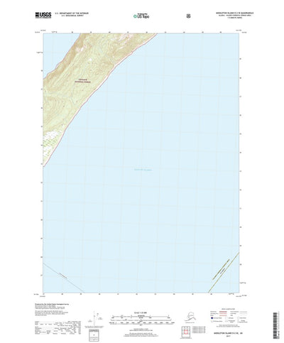 United States Geological Survey Middleton Island D-2 SE, AK (2017, 25000-Scale) digital map
