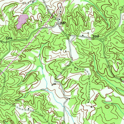 United States Geological Survey Middleton, TN (1950, 24000-Scale) digital map