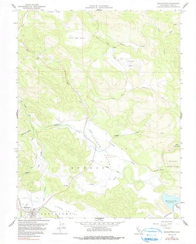 United States Geological Survey Middletown, CA (1958, 24000-Scale) digital map