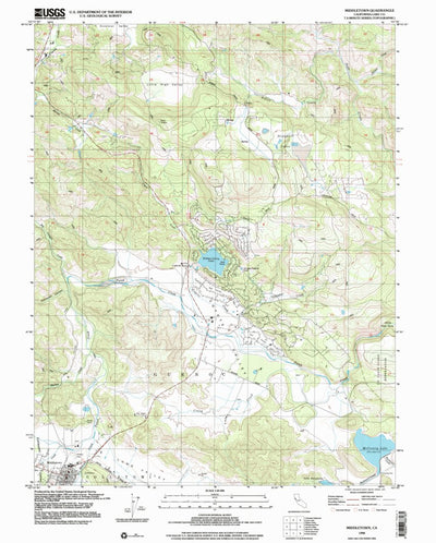 United States Geological Survey Middletown, CA (1998, 24000-Scale) digital map