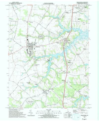 United States Geological Survey Middletown, DE (1993, 24000-Scale) digital map