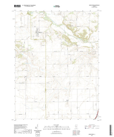 United States Geological Survey Middletown, IL (2021, 24000-Scale) digital map