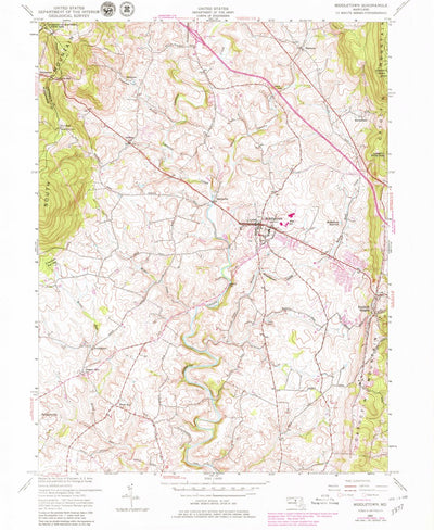 United States Geological Survey Middletown, MD (1953, 24000-Scale) digital map
