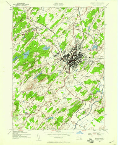 United States Geological Survey Middletown, NY (1942, 24000-Scale) digital map