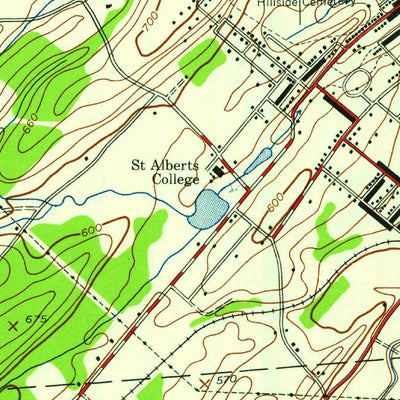 United States Geological Survey Middletown, NY (1942, 24000-Scale) digital map