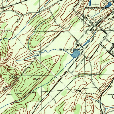 United States Geological Survey Middletown, NY (1943, 31680-Scale) digital map