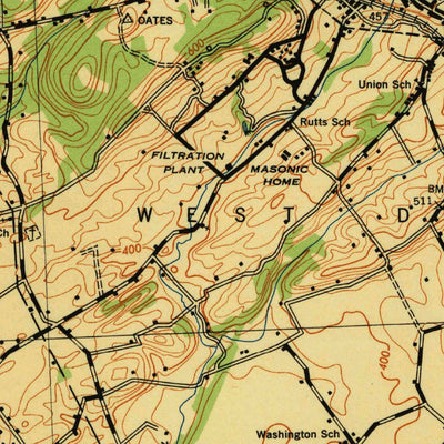United States Geological Survey Middletown, PA (1943, 62500-Scale) digital map