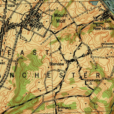 United States Geological Survey Middletown, PA (1943, 62500-Scale) digital map