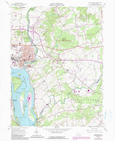 United States Geological Survey Middletown, PA (1963, 24000-Scale) digital map