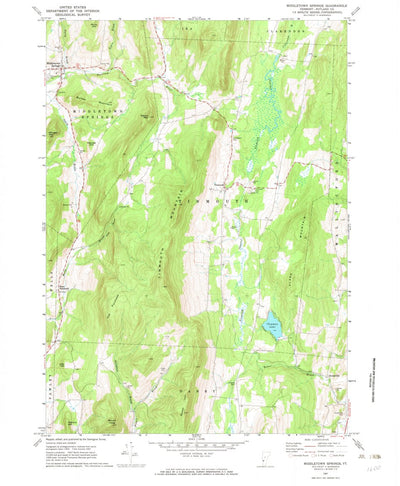 United States Geological Survey Middletown Springs, VT (1967, 24000-Scale) digital map