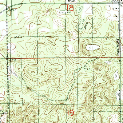 United States Geological Survey Middleville, MI (1982, 24000-Scale) digital map