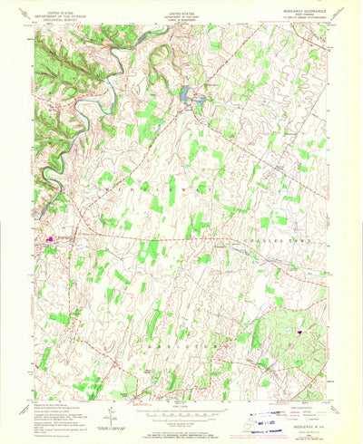 United States Geological Survey Middleway, WV (1955, 24000-Scale) digital map