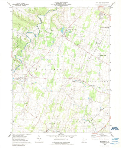 United States Geological Survey Middleway, WV (1978, 24000-Scale) digital map