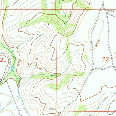 United States Geological Survey Middlewood Hill, WY (1961, 24000-Scale) digital map