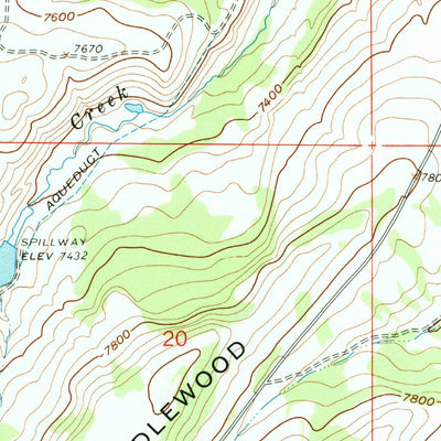 United States Geological Survey Middlewood Hill, WY (1961, 24000-Scale) digital map