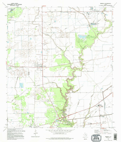 United States Geological Survey Midfield, TX (1995, 24000-Scale) digital map