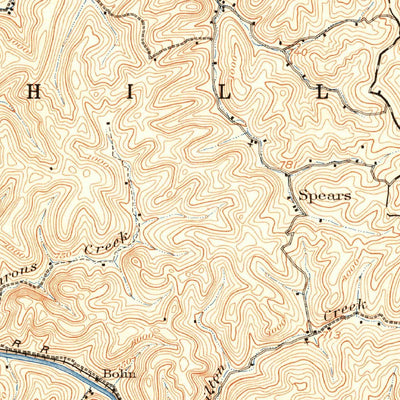 United States Geological Survey Midkiff, WV (1907, 62500-Scale) digital map