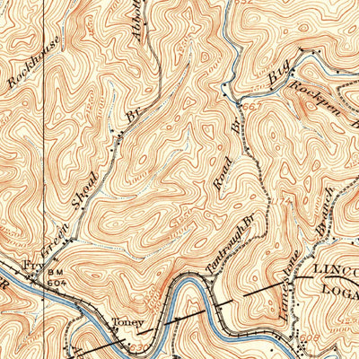 United States Geological Survey Midkiff, WV (1907, 62500-Scale) digital map