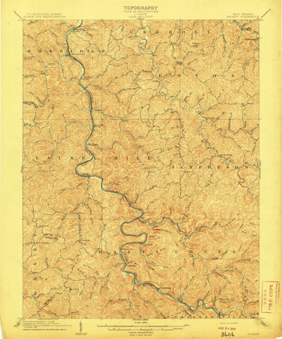 United States Geological Survey Midkiff, WV (1909, 62500-Scale) digital map