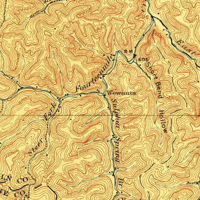 United States Geological Survey Midkiff, WV (1909, 62500-Scale) digital map