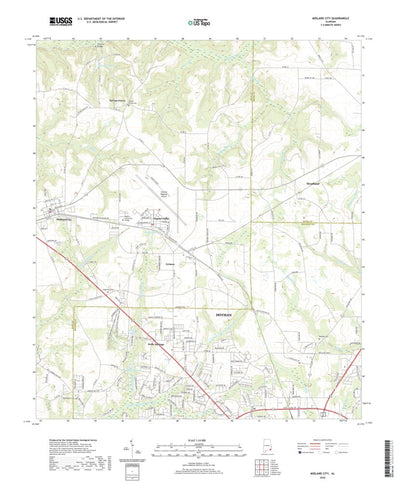 United States Geological Survey Midland City, AL (2020, 24000-Scale) digital map