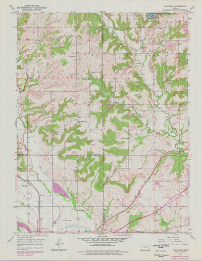 United States Geological Survey Midland, KS (1950, 24000-Scale) digital map