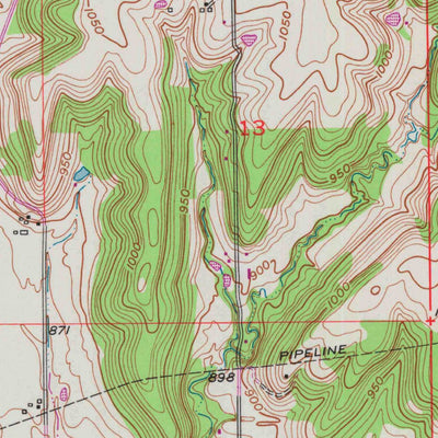 United States Geological Survey Midland, KS (1950, 24000-Scale) digital map