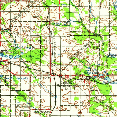 United States Geological Survey Midland, MI (1959, 250000-Scale) digital map